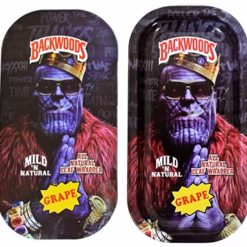 Backwoods Rolling Tray With Magnet Cover - Rick Ross Thanos