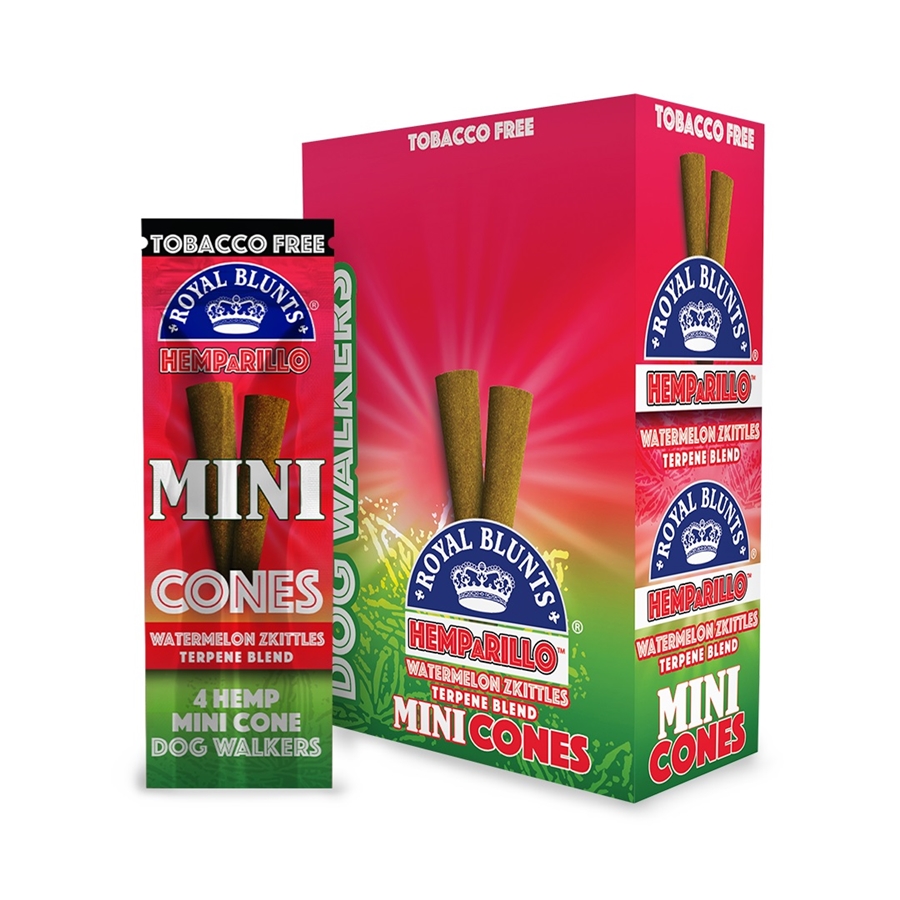 Royal Blunts Dog Walker Mini Cones Watermelon Zkittles 4 Aces Wholesale