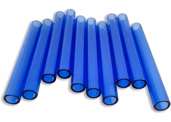 100ct 4" Color Glass Tube Love Rose
