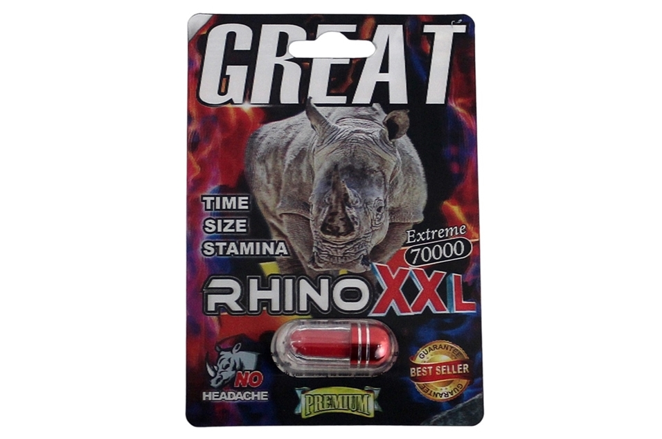 Great Rhino XXL Extreme 70000 Male Enhancement Caps