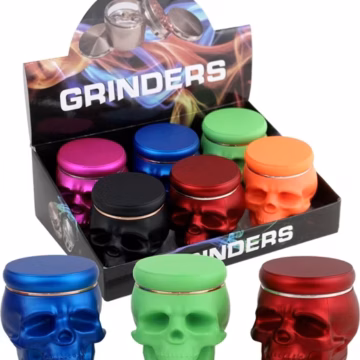 Skulls 4pc Premium Novelty Grinders 6pk