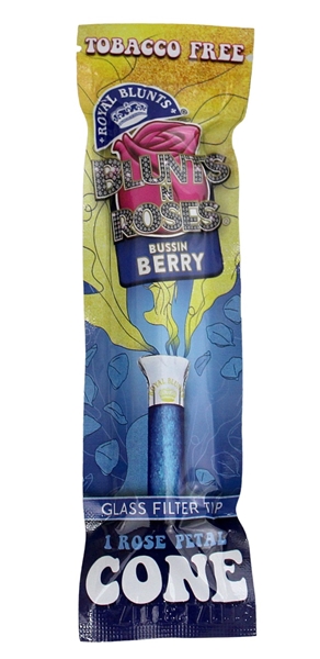 Royal Blunts N Roses – Cones with Glass Tips – Bussin Berry