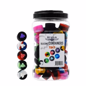 Stratus Silicone Stash Containers 72pk