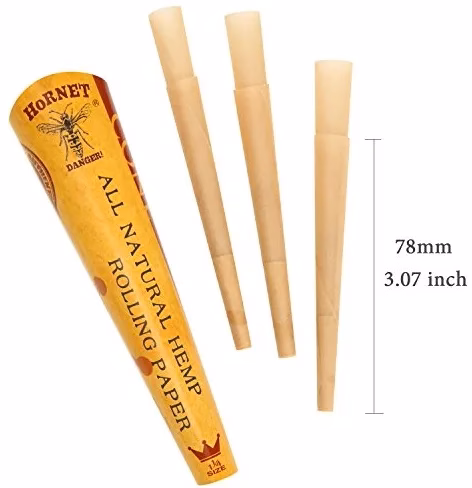 Hornet 78mm Hemp Cones - 1 1/4 24x6pk