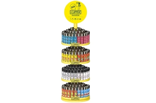 Clipper 4 Tier Carousel Display Lighters 192pk