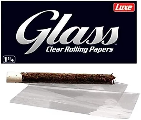 Glass Clear Rolling Papers - 1 1/4