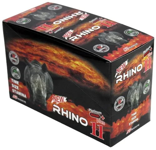 Rhino 11 Platinum 8000k Plus Double Pack Male Enhancement Capsules