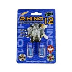 Rhino 12 Platinum 200K Double Pack Male Enhancement Capsules