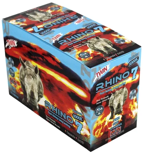 Rhino 7 Platinum 8000k Plus Double Pack Male Enhancement Capsules