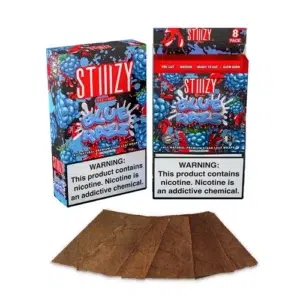 Stiiizy Premium All Natural Leaf Wraps – Blue Razz
