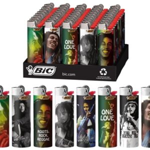 Bic Lighters 50pk - Bob Marley