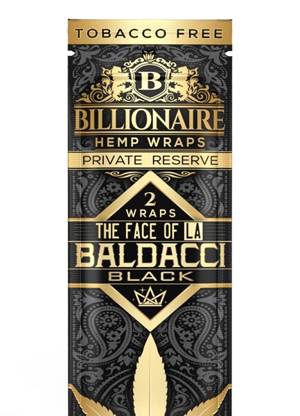 Billionaire Hemp Wraps - Baldacci Black