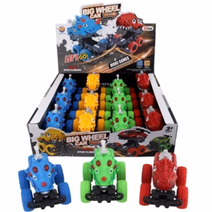Dino Big Wheel Car Monster Trucks 12pk