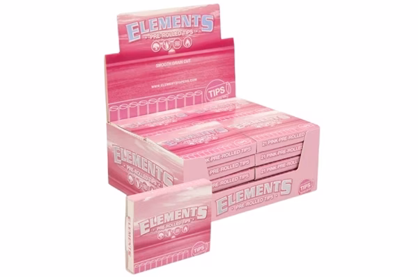 Elements Pink Pre Rolled Tips