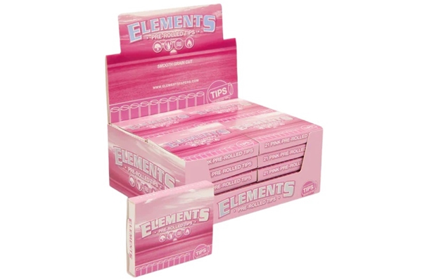 Elements Pink Pre Rolled Tips