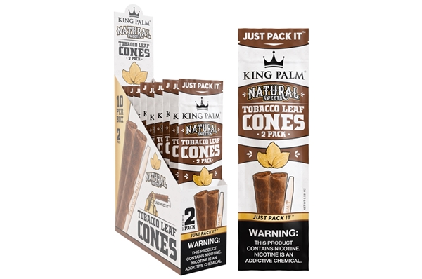 King Palm Tobacco Leaf Cones – Natural Sweets