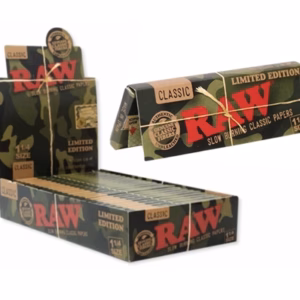 Raw Classic 1 1/4 Rolling Papers - Limited Camo Edition