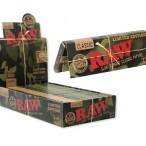Raw Classic 1 1/4 Rolling Papers - Limited Camo Edition