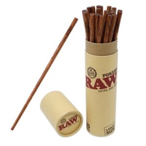 Raw Natural Wood Pokers 20pk - Large Size