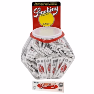 Smoking White Rolling Papers 75pk Tub