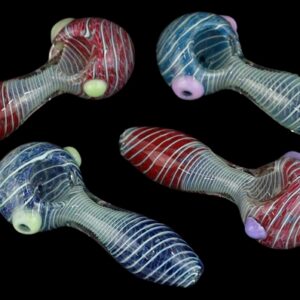 4ct 4" Frit Vortex Helix Spoon Hand Pipe