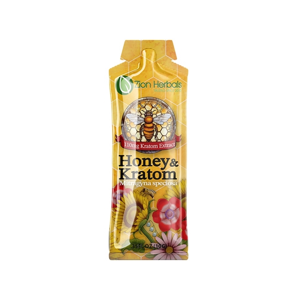 Zion Herbals Honey 110mg Kratom Extract - 12pk