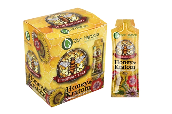 Zion Herbals Honey 110mg Kratom Extract – 12pk