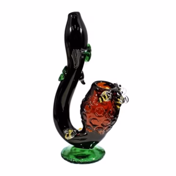 6" Honeycomb Bee Sherlock Hand Pipe