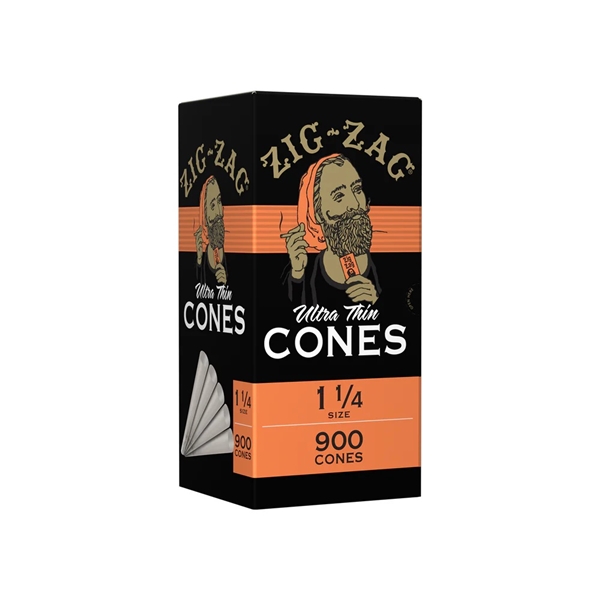 ZIG-ZAG Pre Rolled Cones Ultra Thin - 1 1/4 - 900ct