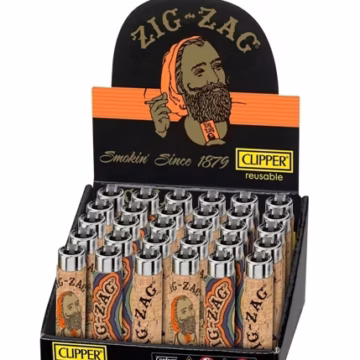 Clipper Lighter Pop Cover Edition – Zig-Zag Cork 30pk