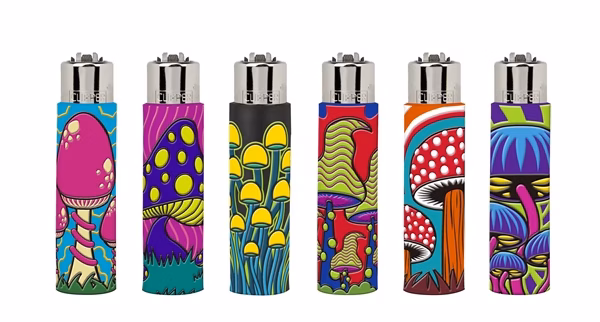 Clipper Lighter Pop Cover Edition – Mushrooms 30pk