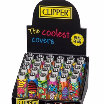 Clipper Lighter Pop Cover Edition – Mushrooms 30pk