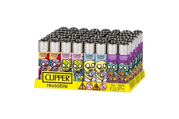 Clipper Lighter - Zombie Invasion 48pk