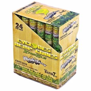Cyclones XtraSlo Hemp Cones With Wooden Tip - Wonderberry