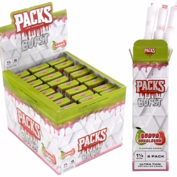 Packs Burst Flavored Cones - 1 1/4 Size 24pk