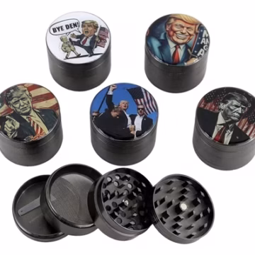 5ct Trump Gun Metal Zinc Grinders – 40mm