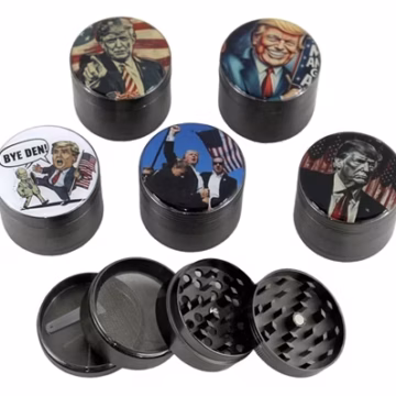 5ct Trump Gun Metal Zinc Grinders - 50mm
