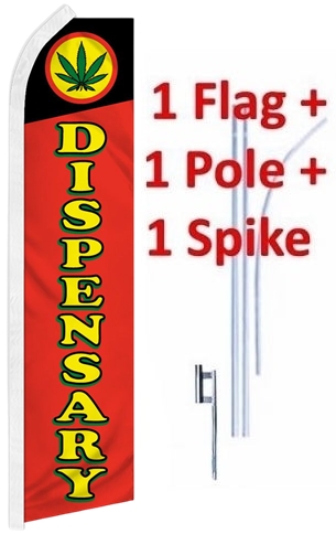 Dispensary Red - Super Flag