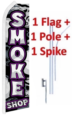 Smoke Shop (Purple) - Super Flag