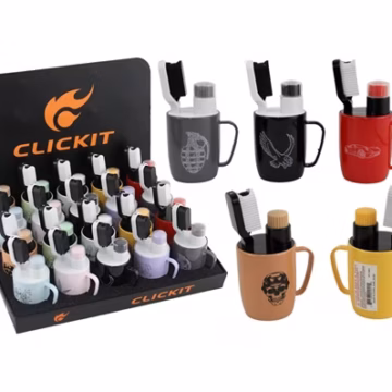 Click It Toothbrush and Cup Torch Lighter 20pk
