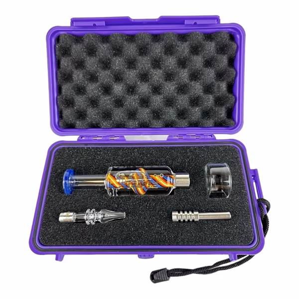 Metrix Glycerin Filled Quartz Glass Nectar Collector with Case