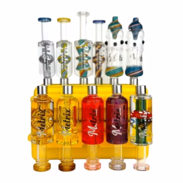 Metrix Glycerin Filled Quartz Glass Nectar Collector with Case