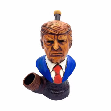 Pichincha Hand Crafted Medium Hand Pipe - Donald Trump