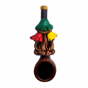 Pichincha Hand Crafted Small Hand Pipe - 3 Shrooms