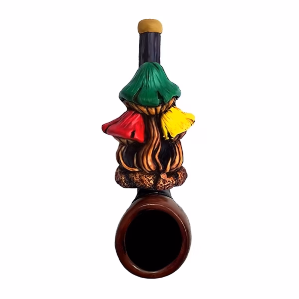 Pichincha Hand Crafted Small Hand Pipe - 3 Shrooms