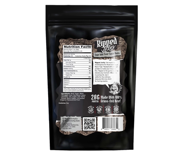 Ripped Jerky - Gran-Daddy - Peppered 2.5oz Beef Jerky