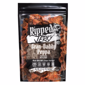 Ripped Jerky - Gran-Daddy - Peppered 2.5oz Beef Jerky