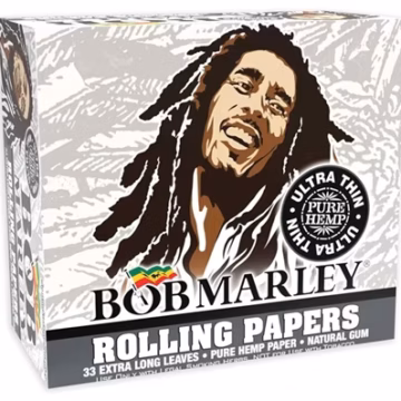 Bob Marley Ultra Thin Hemp Rolling Papers – King Size
