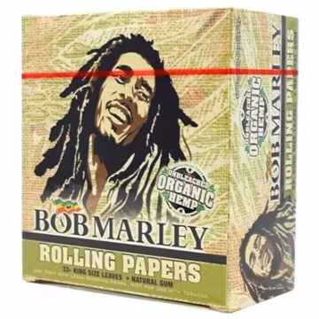 Bob Marley Unbleached Organic Hemp Rolling Papers – King Size