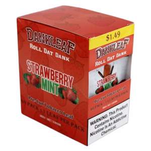 Dankleaf Pre-Cut Tobacco Leaf - Strawberry Mint 40pk